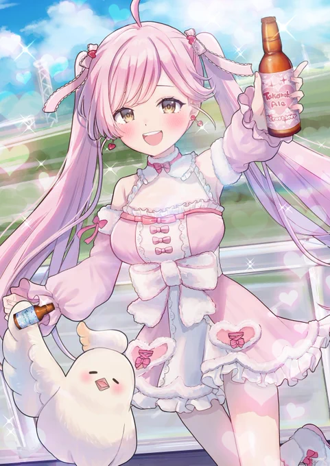 Vtuberの たかのは さんと相棒の とりさんのお写真を撮らせていただきました 素敵なリクエストありがとうございました! #Skeb