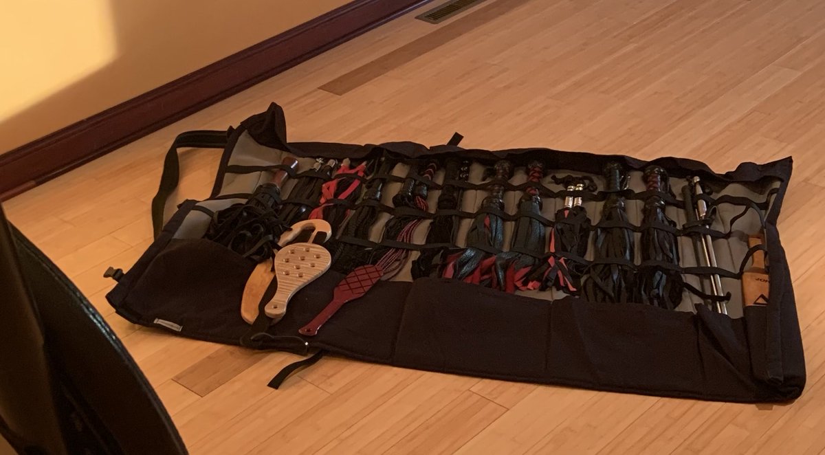 LeatherDaddyJ's tweet photo. Tools of the trade for an Impact Top. Who needs to be put through their paces? #DaddyFlogs #DaddySpanks #DaddyPaddles https://t.co/2tKztFtRks