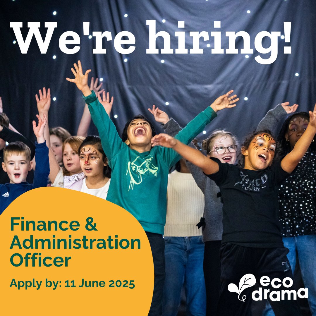 We’re hiring a Finance &amp; Admin Officer (0.4 FTE) at Eco Drama 🌿

📍 Glasgow (The Briggait) &amp; Hybrid
💷 £28–31k pro rata
🗓 14 hrs/week (Mon &amp; Tues preferred)
Start Aug 2025 | 1-year contract (view to extend)

Apply now: ecodrama.co.uk/were-hiring-fi…
#FinanceJobs #GlasgowJobs