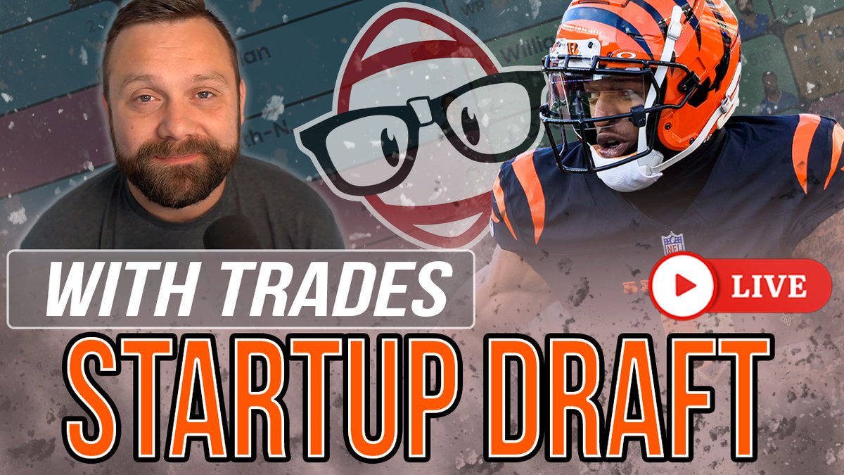 Today just became EPIC!

Join @dynastyprice, @dynastyshough, @thetristancook, and the #NERDHERD as they do a real startup draft LIVE! 

We'll talk through our logic behind picks, trades, and strategy on this special Thursday livestream.

See you at 12PM EST!