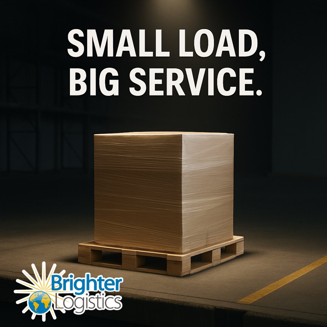 BrighterLog's tweet photo. Small Load, Big Service." Just a few pallets to ship? Our LTL service treats your small freight like a big deal. Because at Brighter Logistics, every load matters. 🚛 Request your quote today! 📞 586-630-5999 | 🌎 https://t.co/C6M4A7CAD4 #LTLShipping #FreightPros #3PL https://t.co/UmdQIPWo2N