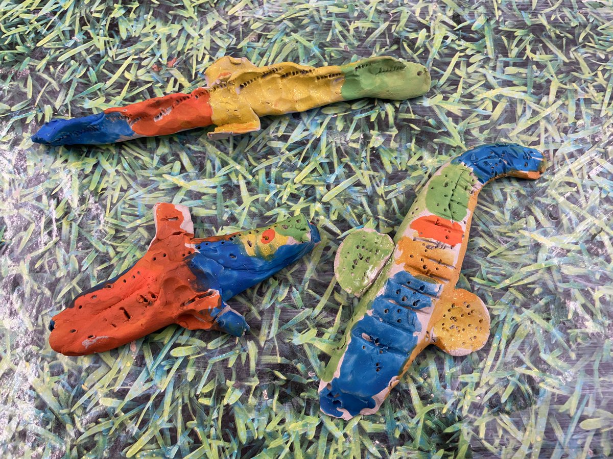 Greenfinch class have been making and painting clay dragons. We used inspiration from our class text "Dragon on the Roof".