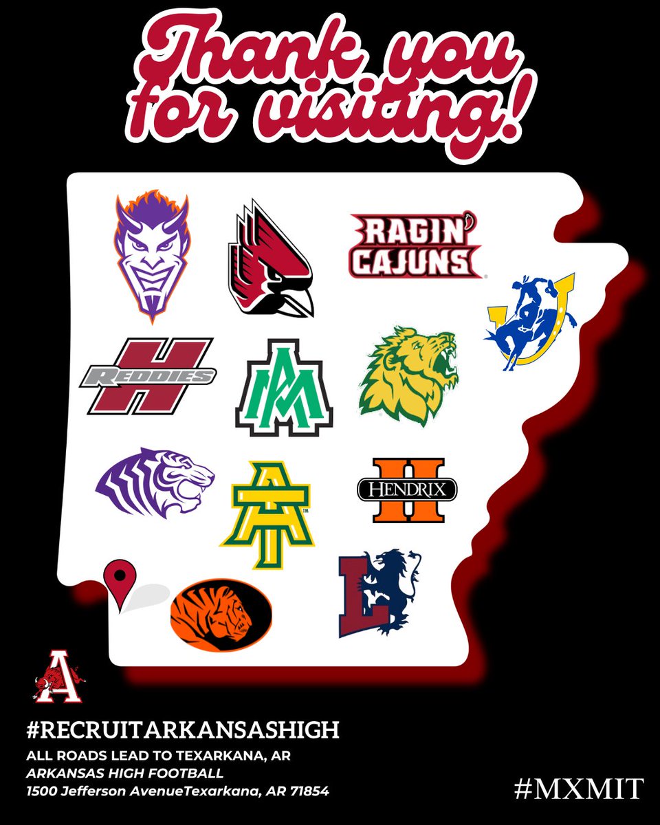 As spring ball has concluded, we would like to thank these programs for visiting us this spring!

#RECRUITARKANSASHIGH