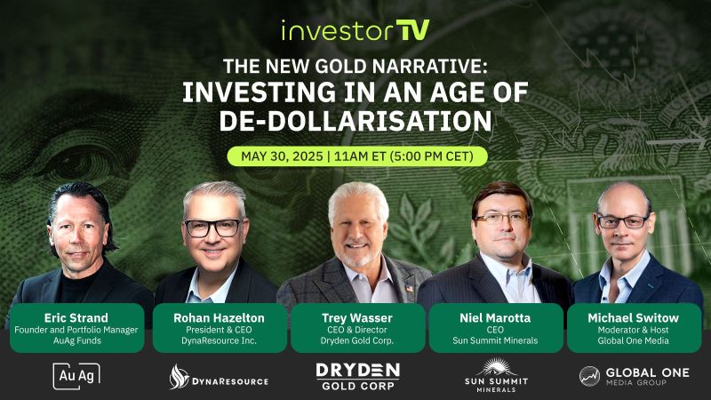 DynaResource's tweet photo. π‘ Gold. De-dollarisation. Big questions ahead.
DynaResource CEO, Rohan Hazelton, joins a live @_investortv panel next Friday, May 30 @ 11AM ET to dig into where gold fits in a changing world.
π§΅π https://t.co/Nh7dZBUxQW