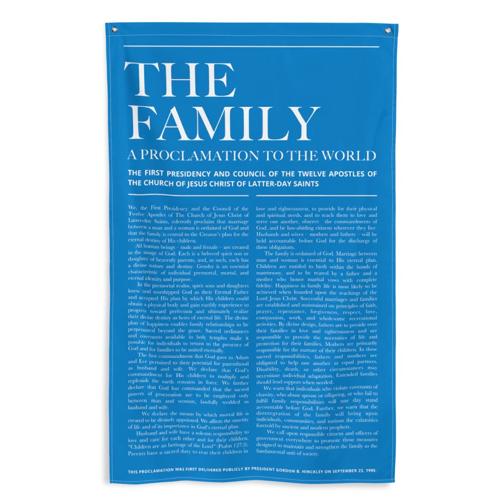 nauvoosupply's tweet image. This June, when all kinds of identity flags are flying, proclaim the nature and identity of men and women, and God’s purpose for families. Link: nauvoo.supply/products/lds-f…