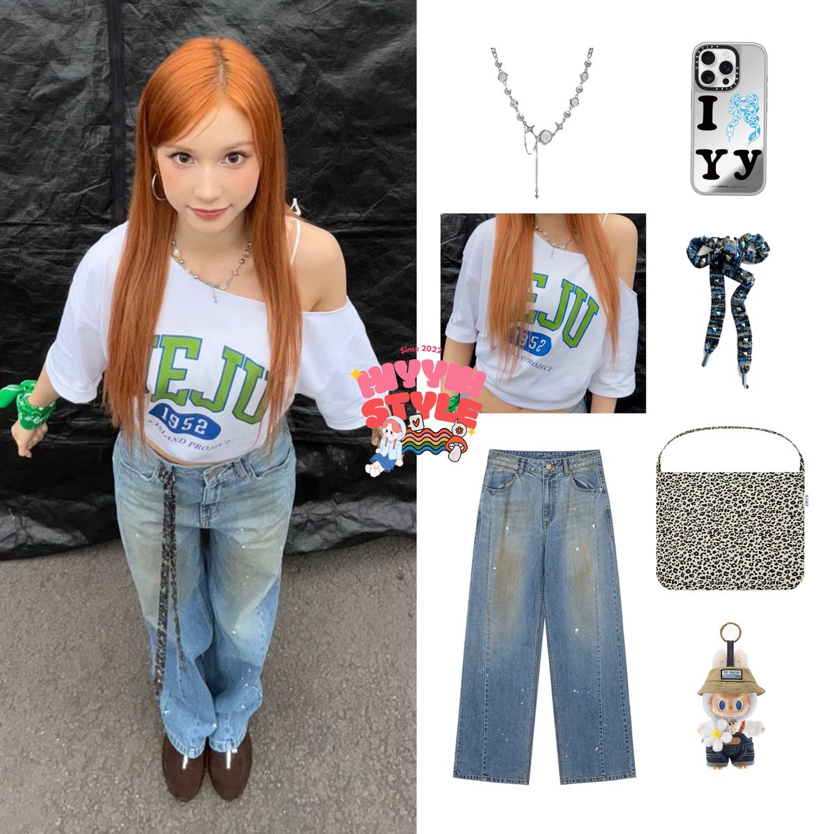 hiyyihstyle's tweet image. 250522 JNU Ara Daedongje Festival

Hiyyih’s wearing:
#matti Stone Drop Necklace 18,000원
#islandproject x #jnu Jeju 1995 T-shirt N/A
#yuthentic Hand Painting Incision Point Denim Pants 239,000원
@momentel Studded Knit Necklace 55,000원

#HIYYIH #히에 #HUENING_BAHIYYIH #휴닝바히에