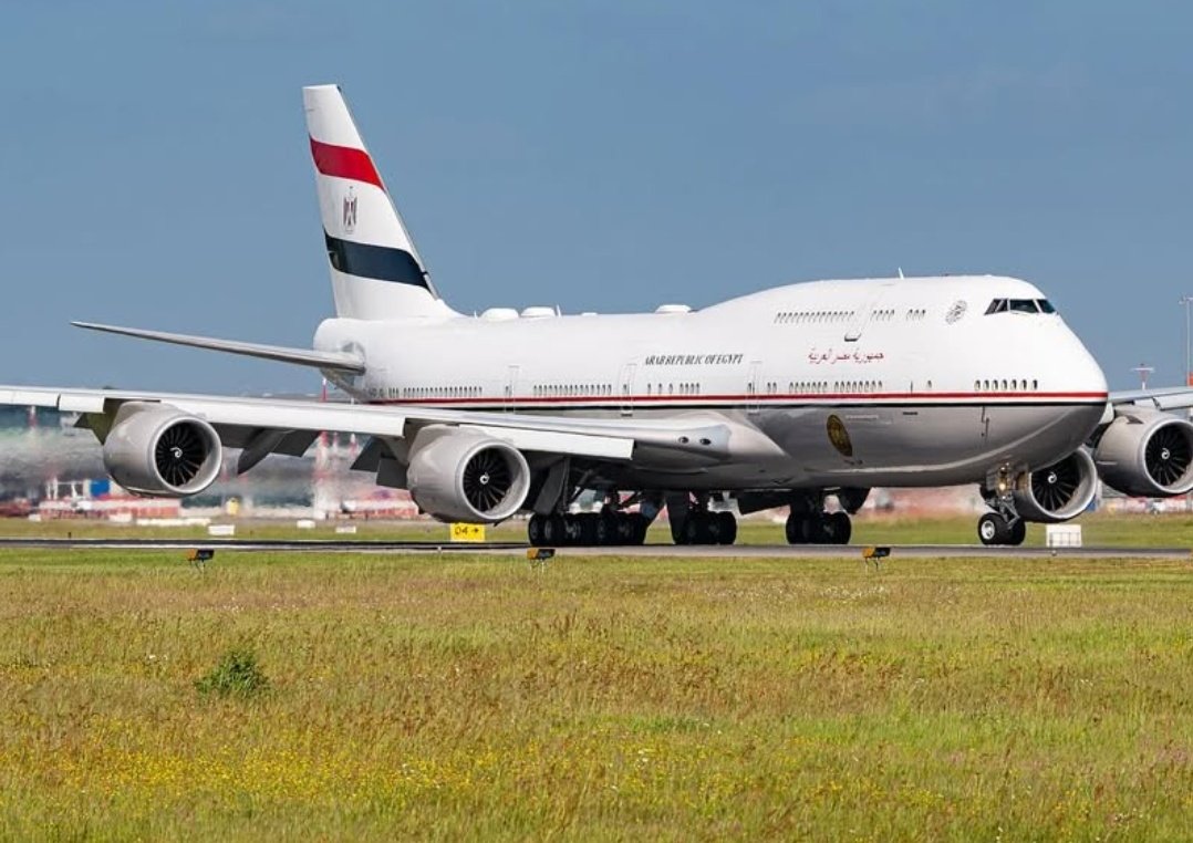 Say hello to Egyptian President Abdel Fattah el-Sisi’s brand-new $500M Boeing 747-8 (SU-EGY), fresh out of Hamburg. This state-of-the-art aircraft just wrapped its upgrade which includes communication gears and defense systems.