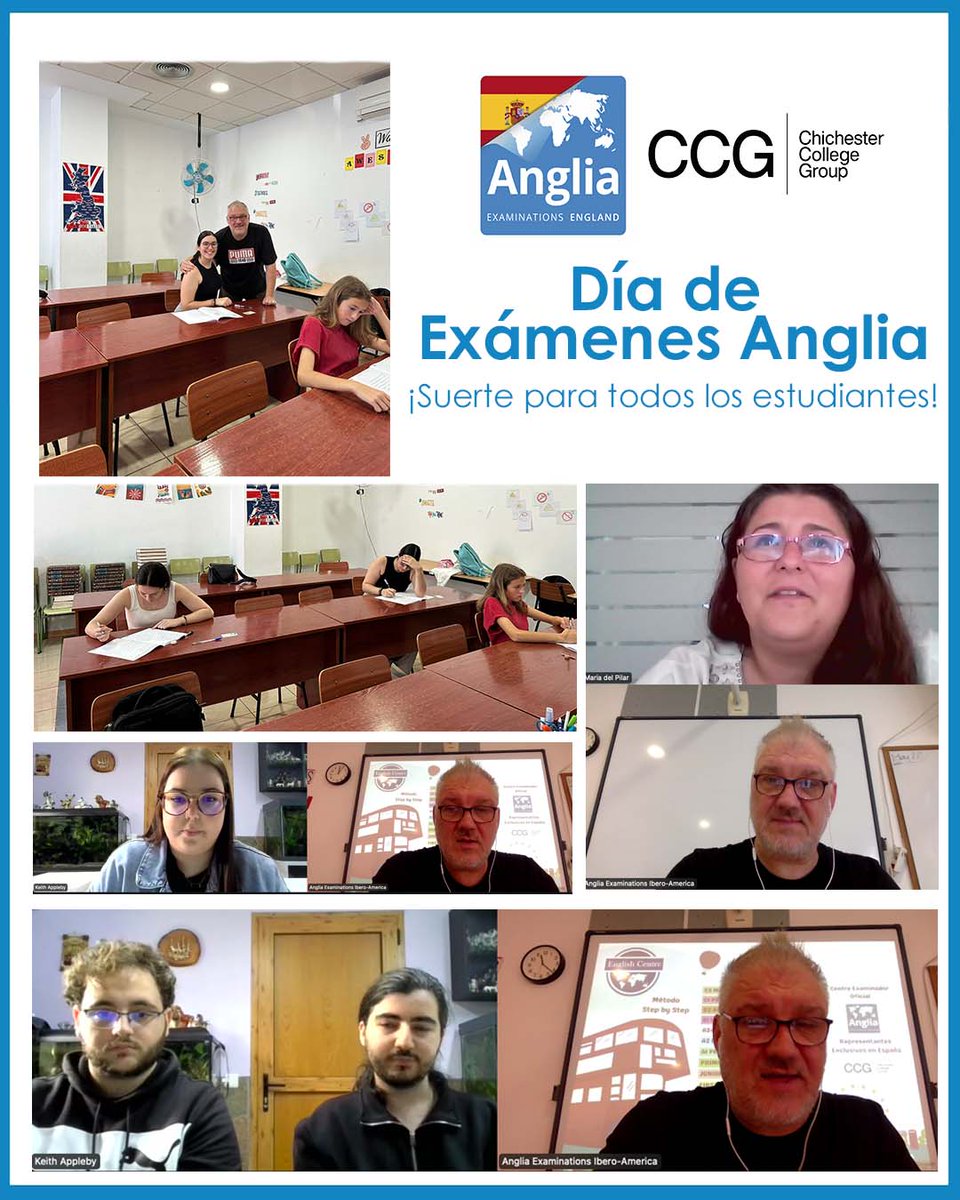 AngliaSpain's tweet photo. Día de Exámenes Anglia - presenciales y online. ¡Suerte para todos los estudiantes!

#angliaexams #betterwithanglia #ConAngliaEsMejor #examenesdeingles https://t.co/sItMKUhxqW