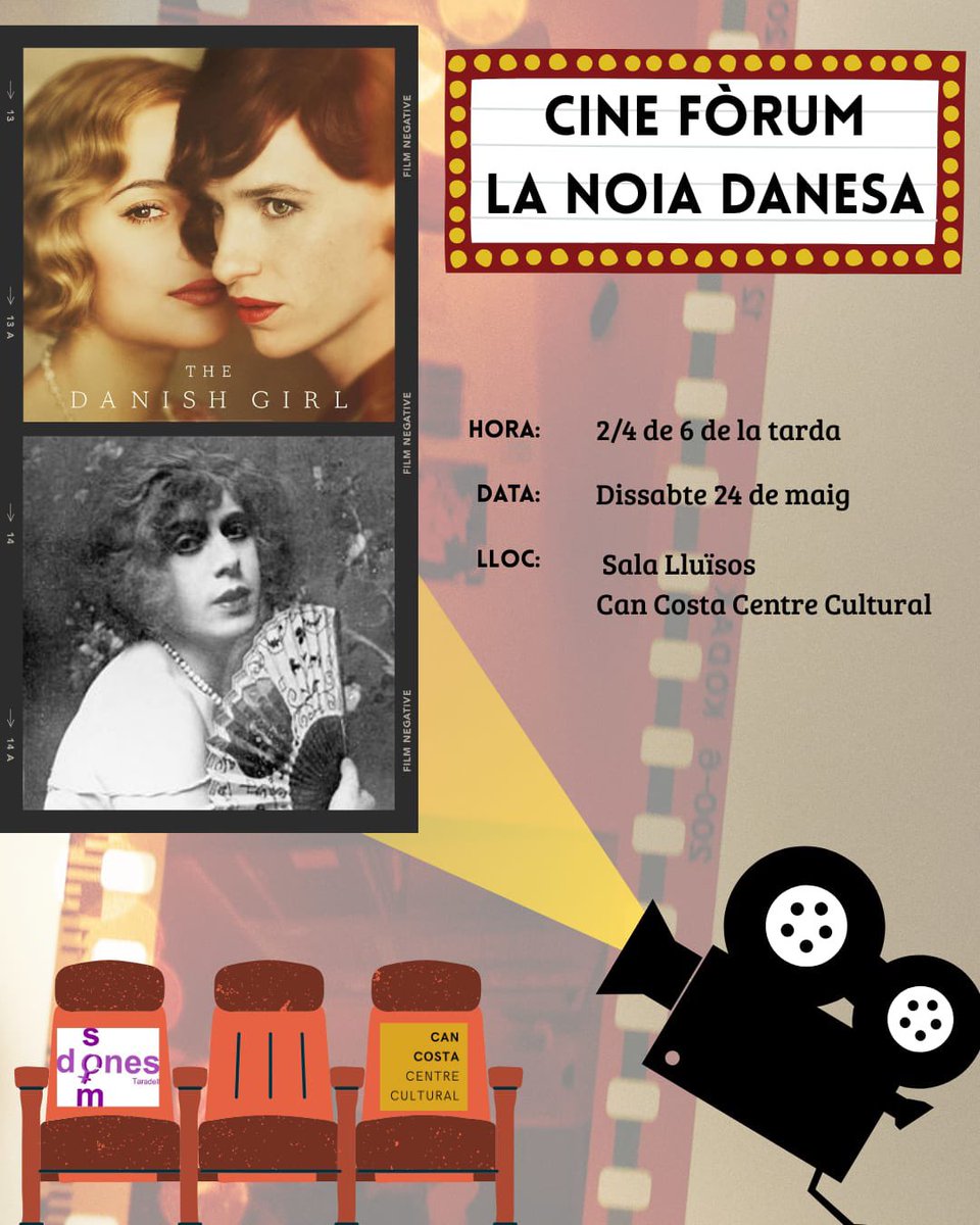 📢📽️ Aquest dissabte, CINEFÒRUM!

👉 Veurem "La noia danesa" i la comentarem.

Vindràs? 

#somdones #taradell #cineforum