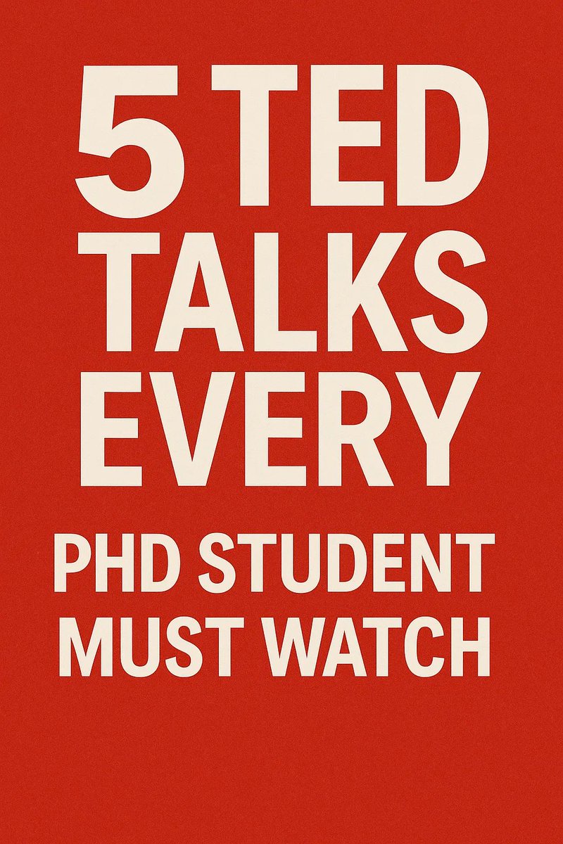 5 TED Talks Every PhD Student Must Watch

(Boost resilience, productivity, and perspective during your academic journey!)