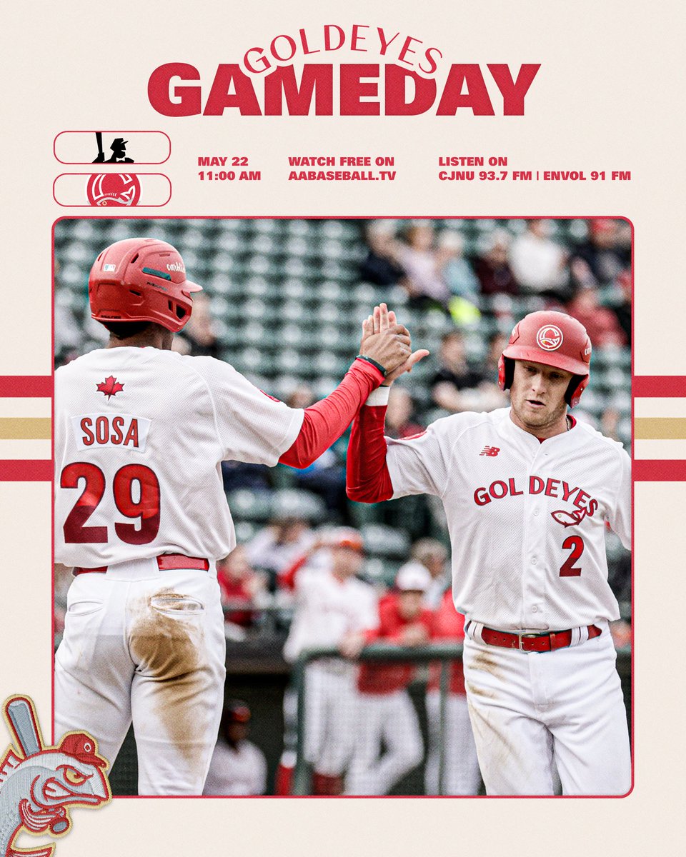 Winnipeg Goldeyes (@wpg_goldeyes) on Twitter photo Rise and Shine ☀️
It’s our first school day game and we’ve got a drawstring bag giveaway courtesy of Multi-Material Stewardship Manitoba! <a href="/SimplyRecycleMB/">Simply Recycle Manitoba</a>
📍 Blue Cross Park
⏰ 11:00 AM
📺 FREE on aabaseball.tv
🎧 CJNU 93.7 FM | Envol 91 FM Rise and Shine ☀️
It’s our first school day game and we’ve got a drawstring bag giveaway courtesy of Multi-Material Stewardship Manitoba! <a href="/SimplyRecycleMB/">Simply Recycle Manitoba</a>
📍 Blue Cross Park
⏰ 11:00 AM
📺 FREE on aabaseball.tv
🎧 CJNU 93.7 FM | Envol 91 FM