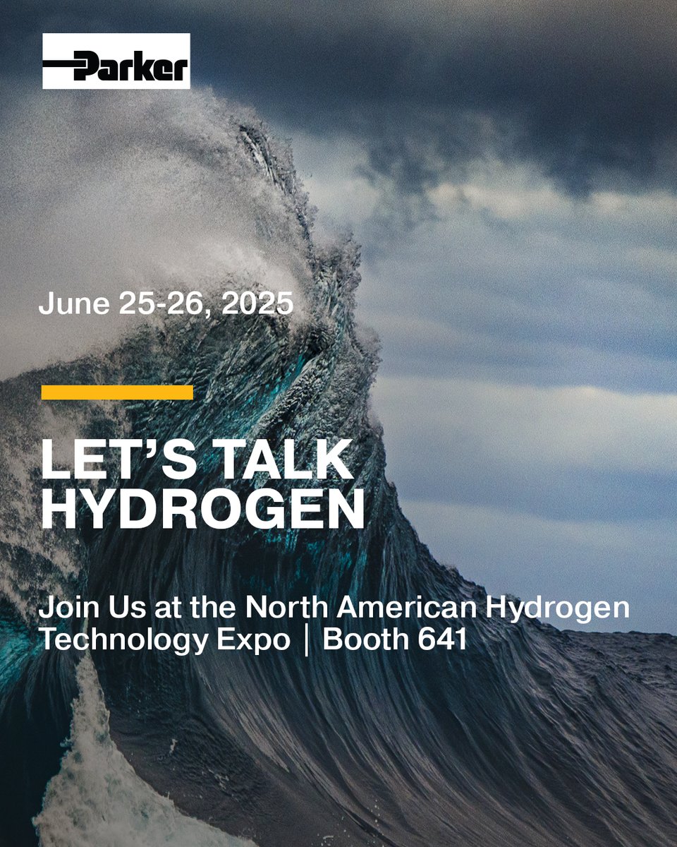 Parker Hannifin (@parkerhannifin) on Twitter photo Join us at the Hydrogen Technology Expo North America, booth 641, to see how Parker is powering the hydrogen economy—from production to storage and fuel cells. Learn more. prker.co/4doyiHq <a href="/HydrogenExpoNA/">Hydrogen Technology Expo North America</a>
#HydrogenExpo #HTNA2025 Join us at the Hydrogen Technology Expo North America, booth 641, to see how Parker is powering the hydrogen economy—from production to storage and fuel cells. Learn more. prker.co/4doyiHq <a href="/HydrogenExpoNA/">Hydrogen Technology Expo North America</a>
#HydrogenExpo #HTNA2025