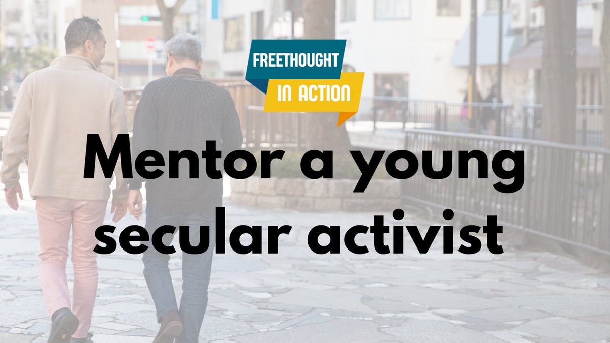 College students. Creators. Young professionals.

Young adult secular activists are shaping the future of church-state separation. Here’s how to support, mentor, and amplify their work.

👉 freethoughtnow.org/mentor-young-s…

#FreethoughtInAction #YoungSecularVoices #MentorshipMatters