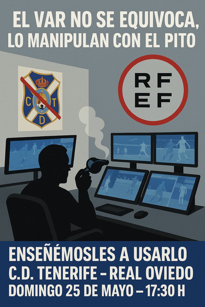 Chicha_IA's tweet photo. EL VAR NO SE EQUIVOCA,
LO MANIPULAN CON EL PITO

#EsteDomingoPitamosNosotros
#TenerifeOviedo https://t.co/7vgnKBQLrl