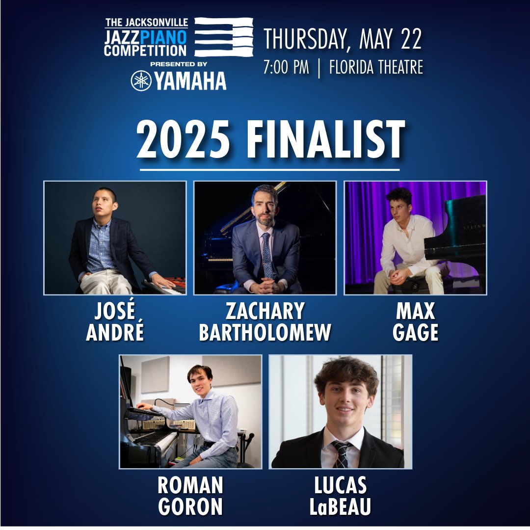 TONIGHT is the night! Join us at 7pm for the Jacksonville Jazz Piano Competition presented by Yamaha.  
 
Admission is free, no registration required. We hope to see you there! 
 
#JaxJazzFest
