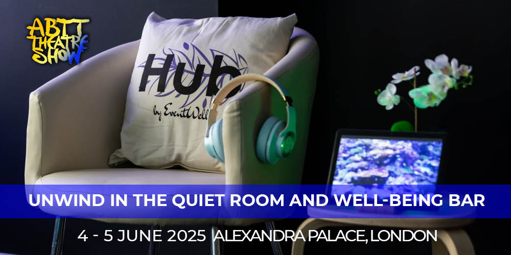 Enjoy some quiet in our Quiet Room &amp; Well-being Bar at The ABTT Theatre Show.

The space will have a trained mental health &amp; neurodiversity host on hand for a confidential chat should you need it too.

📅 June 4-5, at Alexandra Palace
🎟️ Tickets are FREE – forms.reg.buzz/abtt-theatre-s…