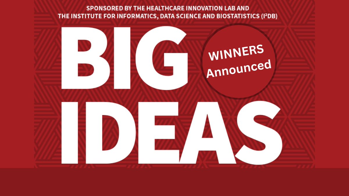 Congratulations to the 2025 Big Ideas Winners!

The Big Ideas program invites innovative proposals that address clinical and operational needs utilizing data, advanced analytics (including artificial intelligence or AI), and workflow re-design.

Info &gt; l8r.it/shmU