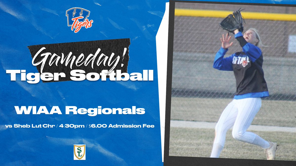 It’s Game Day, Tigers! 🐯🥎

Come out and cheer on our Tiger Softball team as they take on the Sheboygan Lutheran/Sheboygan Christian Co-op in the WIAA Regionals!

📅 Tonight at 4:30 PM
💵 Admission: $6.00

Go Tigers!