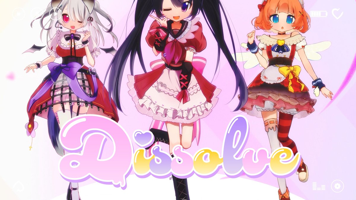 💗💜  MVプレミア公開 💛💗

ついに1stオリジナル曲
"Dissolve"のMVをあっぷ𓈒 ❤︎︎ ࣪ ˖
病みKawaii future bassの文化(∩˘꒳˘∩ )♡゛
✦——————————✦
⏱5/23　20:00
🎀プレミア公開🎀
youtu.be/XX9vUzluzlo
✦——————————✦
#MeltyHolyric