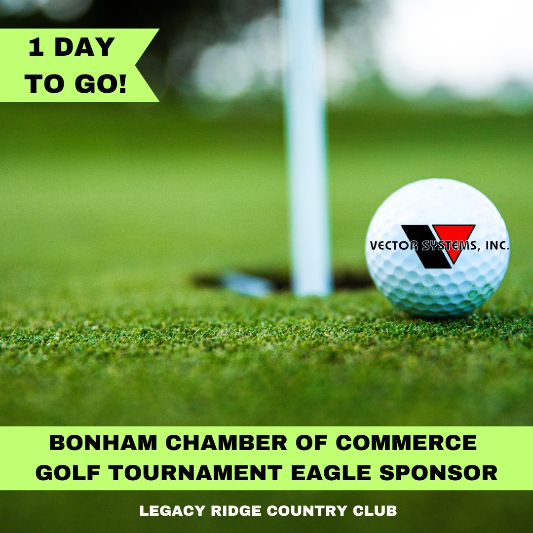 VectorSystemsUS's tweet image. Come par-tee with #VectorSystemsUSA tomorrow at the @Bonham Area Chamber of Commerce &apos;s Annual Golf Tournament taking place at @LegacyRidgeGolf ! We are proud to be an Eagle Sponsor. See you on the green! 
#bonhamchamber #LegacyRidge #golfing #golftourney
