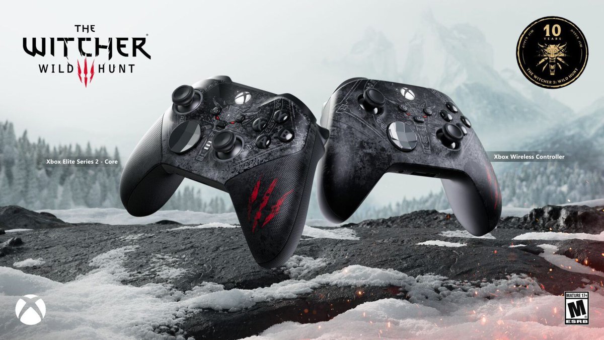Xbox Wireless Controller - The Witcher 3 10th Anniversary Special Edition Controller up for order at Microsoft Store (Standard/Elite $79.99/$169.99) buff.ly/eAOQlQK 

Details: buff.ly/VYjzLd8 

MS Store exclusive
