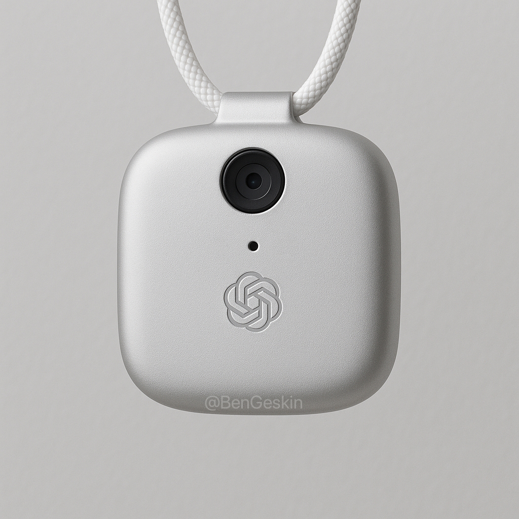 BenGeskin's tweet image. Mind-Chi Kuo on Jony Ive and Sam Altman’s AI device:
• The current prototype is slightly larger than the AI Pin, with a form factor as compact and elegant as an iPod Shuffle.
• One of the intended use cases is wearing the device around the neck.
• It will have cameras and…