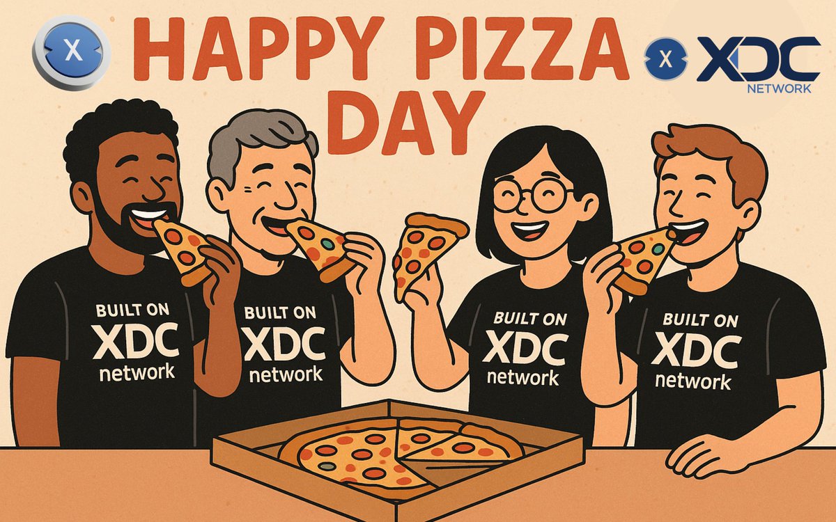 🍕#PizzaDay reminds us how far Crypto has come! From buying pizza with $BTC to powering global finance with $XDC 🔥

✅ Trade finance
✅ RWAs
✅ DeFi &amp; staking

Check XDC price &amp; chart 👉 coinmarketcap.com/currencies/xin…

#XDCNetwork #BitcoinPizzaDay #PizzaDay #tokenization #BuildOnXDC