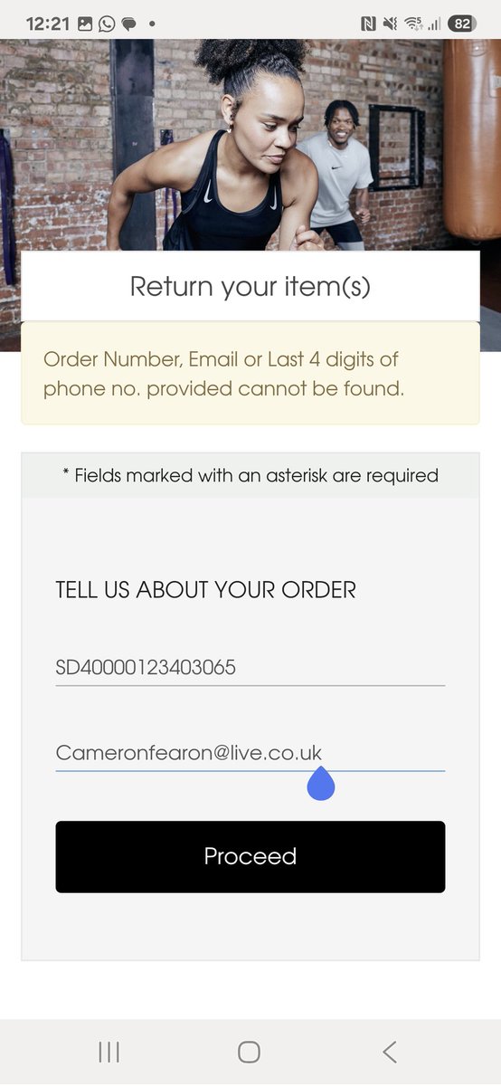 fearonCB4's tweet photo. @SportsDirectUK do you have a contact number i can call? Ive been trying to do a return for over a week now and keep getting the same message https://t.co/3aEVmOBtZo