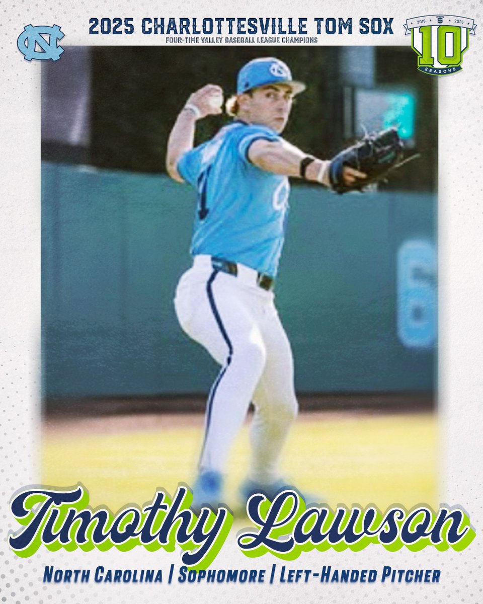 Pumped to have this star from UNC on the mound this season -- welcome to Charlottesville, Timmy Lawson! ⚾ 🏈 ‼️ 

#GoSox | <a href="/DiamondHeels/">Carolina Baseball</a> | <a href="/timlawson2024/">Timothy Lawson ⭐️⭐️⭐️⭐️</a>