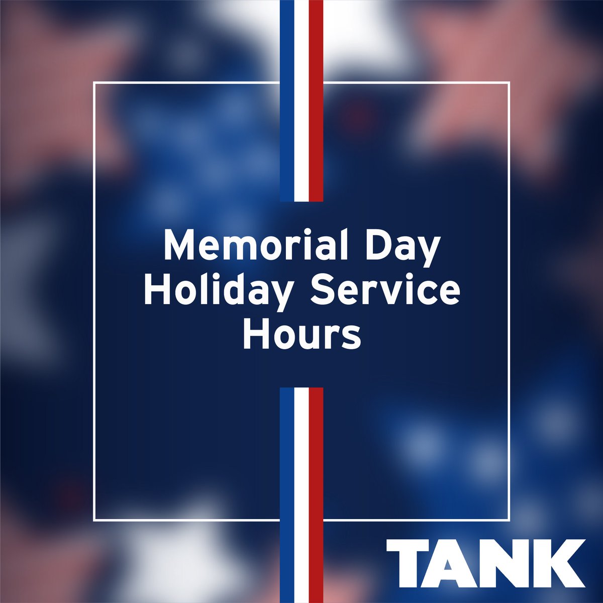 Reminder, buses will be running on a weekend/Holiday schedule on Monday, May 26th, in honor of Memorial Day. Our admin office and call center will be closed and will resume normal hours on the following Tuesday. You can view schedules here 👉 loom.ly/XREC4ns 🚌 #TANKBus