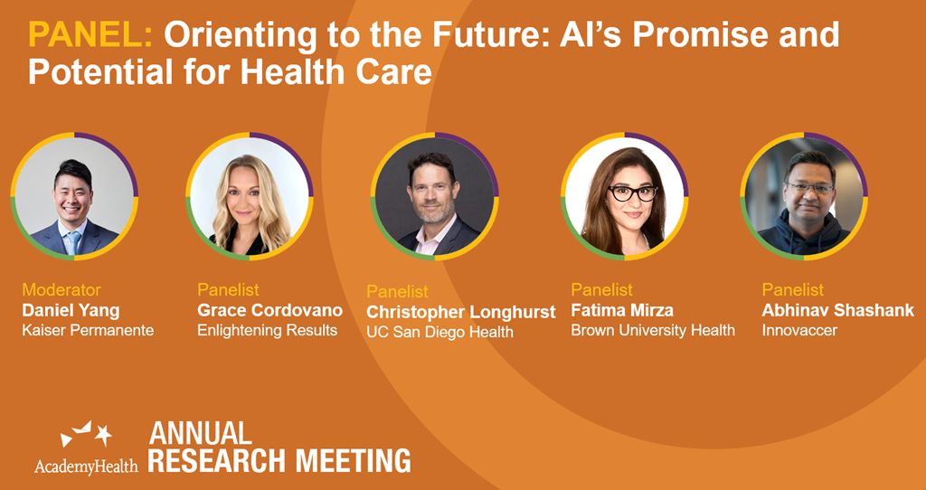 What’s next for AI in health care?

Join us at the #ARM25 Closing Plenary as leading experts explore how AI is shaping the future of care and health services research and celebrate the 2025 Reinhardt Distinguished Career Award winner!

Learn more: buff.ly/Szfgn0j