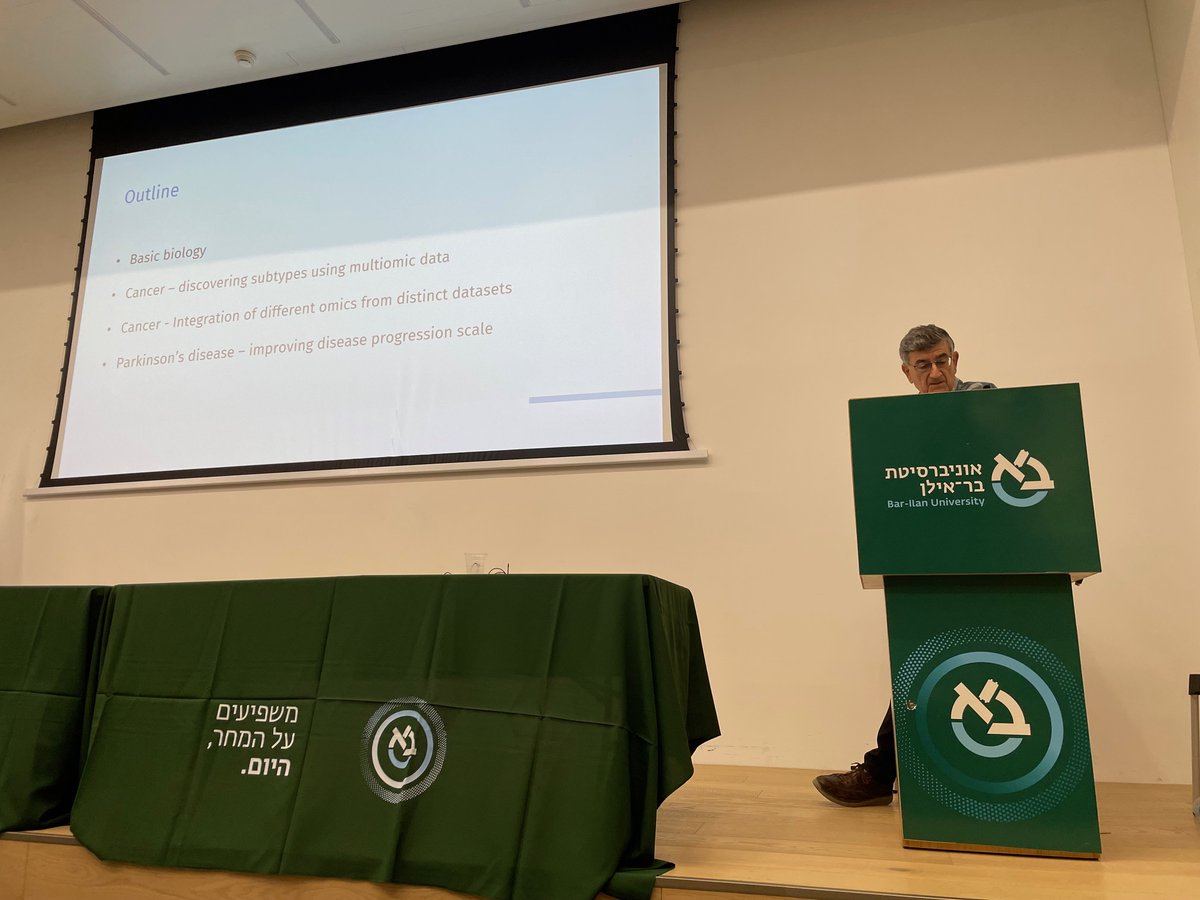 It was a delight to host my former PhD advisor Prof. Ron Shamir and hear about his current research on clustering cancer patients and standardising Parkinson's disease progression scores (in addition to the usual chit-chatting and updates...)
