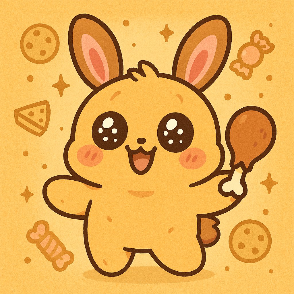 🍮 KUCCHI #004 – Pudding DefenseWhen things get tough, Kucchi holds up pudding like a sacred shield.🍪 This snack spirit believes desserts can protect the soul.🛡️ Now minted on Zora:
🔗zora.co/coin/base:0xb3… #Zora #Kucchi #SnackSpirit #CuteNFT #PuddingShield