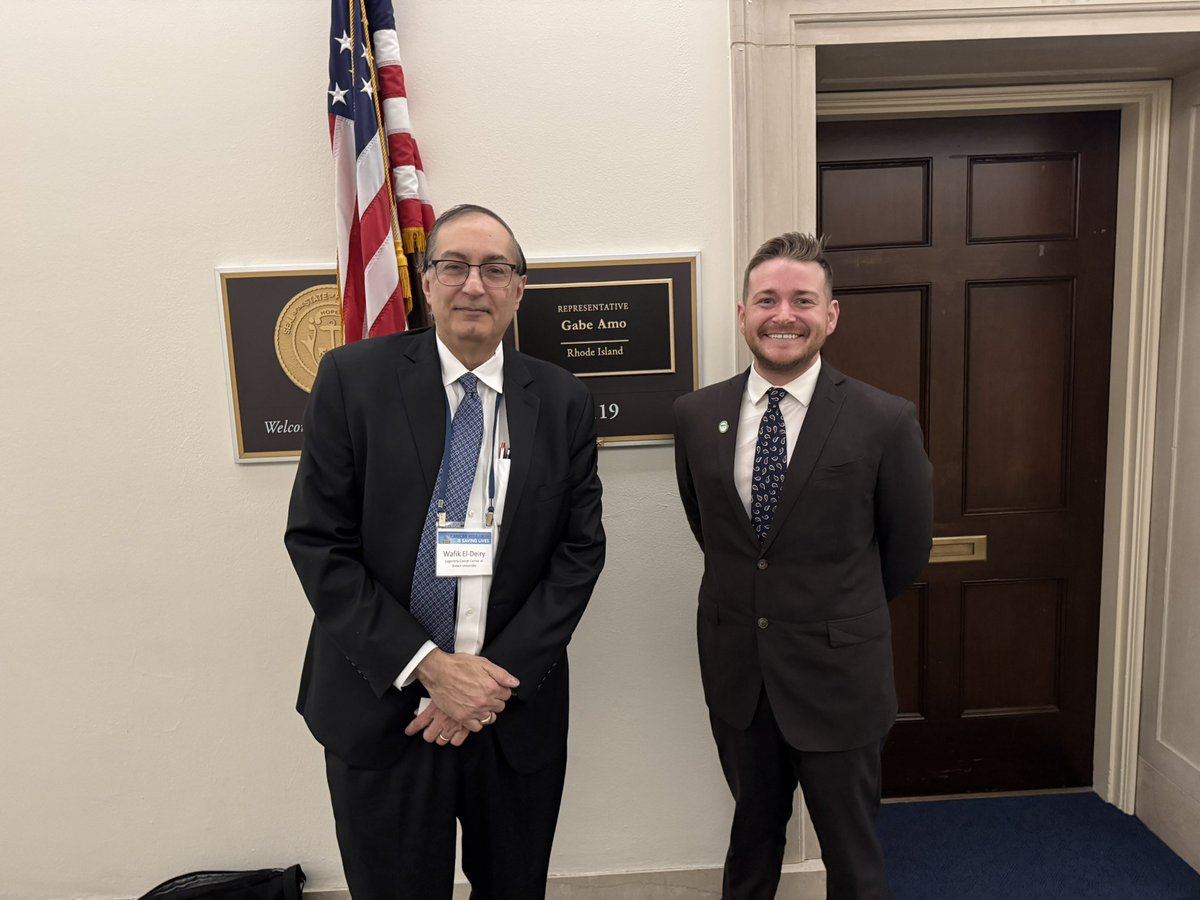 Wafik S. El-Deiry, MD, PhD, FACP (@weldeiry) on Twitter photo Thanks <a href="/RepGabeAmo/">Congressman Gabe Amo</a> for the #AACRontheHill and #AACIontheHill meeting and opportunity to update you on progress at #LegorretaCancerCenter <a href="/BrownUCancer/">Legorreta Cancer Center at Brown University</a> <a href="/BrownMedicine/">The Warren Alpert Medical School</a> <a href="/BrownUniversity/">Brown University</a>. Very grateful to have your strong advocacy for <a href="/NIH/">NIH</a> funding. #FundNIH <a href="/AACR/">AACR</a> <a href="/AACI_Cancer/">Association of American Cancer Institutes</a> Thanks <a href="/RepGabeAmo/">Congressman Gabe Amo</a> for the #AACRontheHill and #AACIontheHill meeting and opportunity to update you on progress at #LegorretaCancerCenter <a href="/BrownUCancer/">Legorreta Cancer Center at Brown University</a> <a href="/BrownMedicine/">The Warren Alpert Medical School</a> <a href="/BrownUniversity/">Brown University</a>. Very grateful to have your strong advocacy for <a href="/NIH/">NIH</a> funding. #FundNIH <a href="/AACR/">AACR</a> <a href="/AACI_Cancer/">Association of American Cancer Institutes</a>