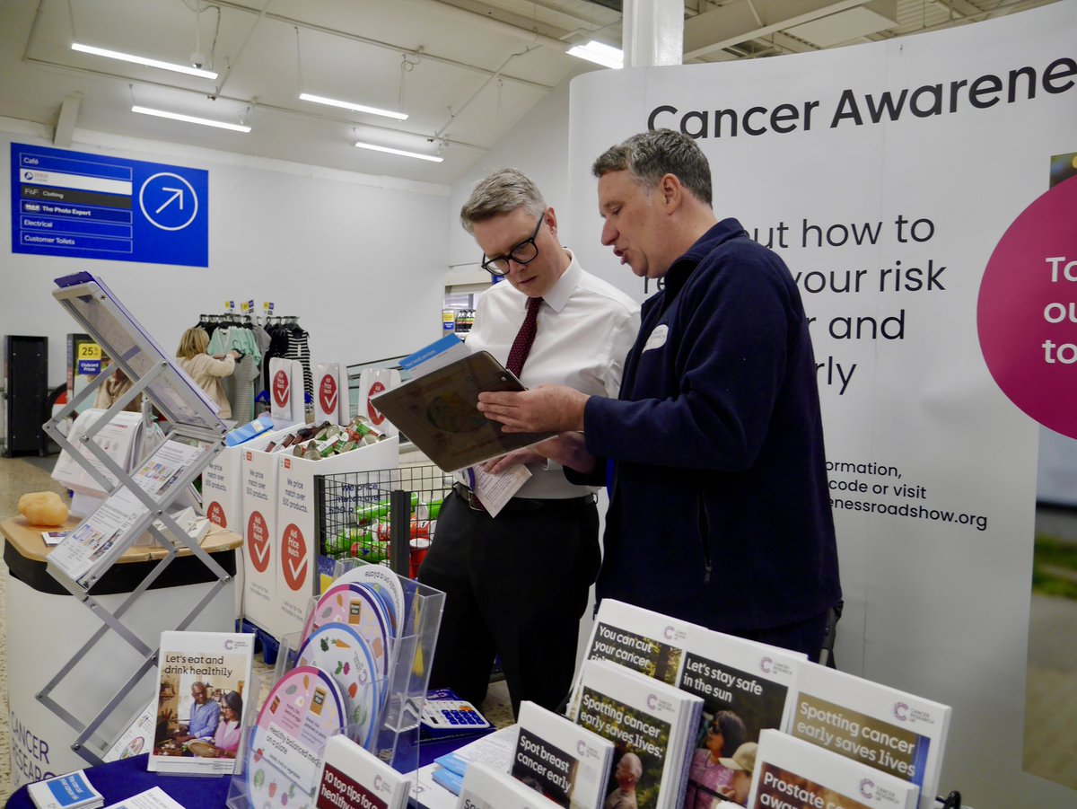 Martin McCluskey MP (@martinmccluskey) on Twitter photo Thanks to <a href="/CR_UK/">Cancer Research UK</a> for speaking to me this morning during their Cancer Awareness Roadshow in Greenock, especially about the importance of screening for early detection.
Thanks to screenings, around 55% of cancer cases in the constituency are diagnosed at an early stage. Thanks to <a href="/CR_UK/">Cancer Research UK</a> for speaking to me this morning during their Cancer Awareness Roadshow in Greenock, especially about the importance of screening for early detection.
Thanks to screenings, around 55% of cancer cases in the constituency are diagnosed at an early stage.