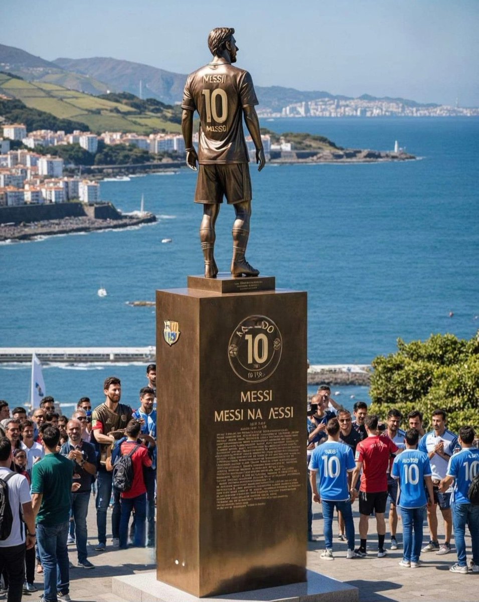 Essa estátua em homenagem a Lionel Messi ficou simplesmente espetacular. 🐐