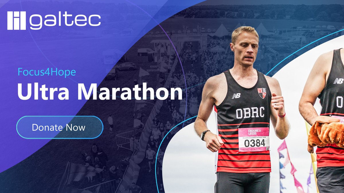 GaltecLtd's tweet photo. We’re incredibly proud of our Head of Sales, Nick Wells, who’s taking on a 55-mile ultramarathon @Focus4Hope!

Join us in backing Nick’s incredible journey by donating to his JustGiving campaign 👉 https://t.co/clpLPPFdFF https://t.co/VSj33XPBZr