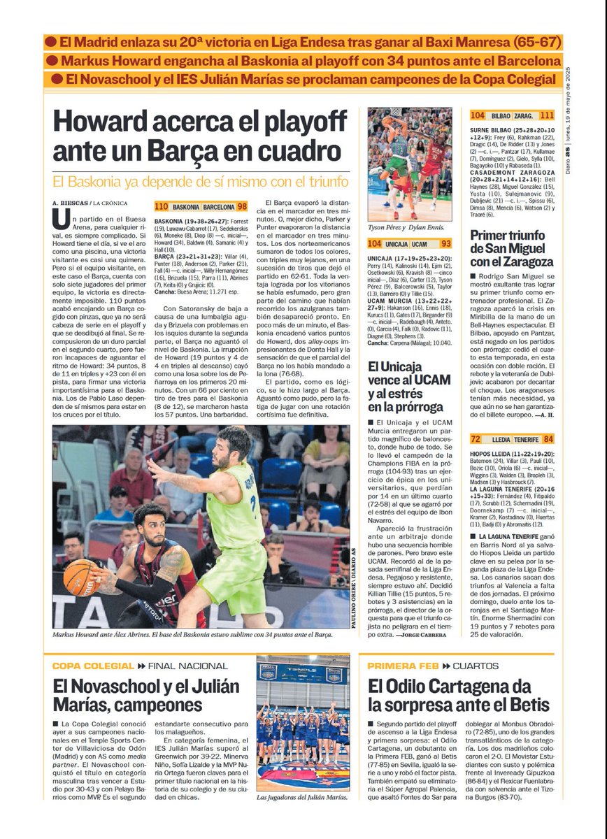 𝙇𝘼 𝙋𝙍𝙀𝙉𝙎𝘼 𝙎𝙀 𝙃𝘼𝘾𝙀 𝙀𝘾𝙊 📰

El diario deportivo de tirada nacional <a href="/diarioas/">Diario AS</a> se hace eco de nuestro éxito en la Fase Nacional de la <a href="/CopaColegial/">𝘾𝙤𝙥𝙖 𝘾𝙤𝙡𝙚𝙜𝙞𝙖𝙡</a> , en la cual nos proclamamos campeones por segunda vez consecutiva. 

💙💛 #GoNovaschool #ClubDeportivo #Sportforlife