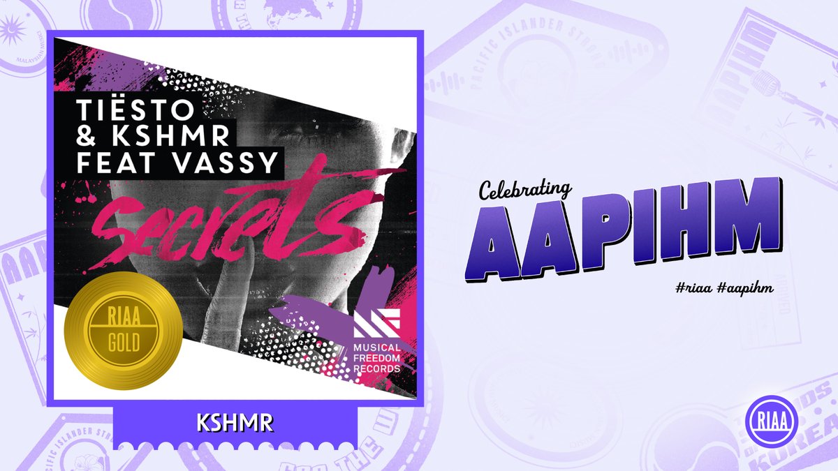RIAA's tweet image. 🇮🇳 Indian-American songwriter, DJ, and producer @KSHMRmusic fuses global sounds with dance music like no one else. Hear it for yourself in tracks like his RIAA Gold-certified single #Secrets. @dharmaworldwide #AAPIHM
