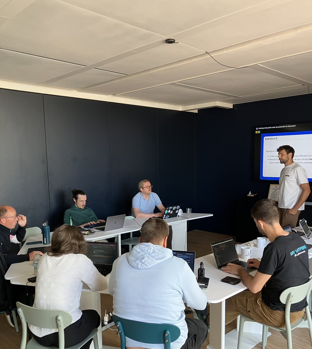 baksla.sh (@bakslashhq) on Twitter photo 🎓Final chapter of <a href="/chalas_r/">Robin Chalas</a> and <a href="/matarld/">Mathias Arlaud</a>’s 2 day training about #DDD and <a href="/ApiPlatform/">API Platform</a> for the <a href="/Centreon/">Centreon</a> PHP dev team. It’s going great 💪 🎓Final chapter of <a href="/chalas_r/">Robin Chalas</a> and <a href="/matarld/">Mathias Arlaud</a>’s 2 day training about #DDD and <a href="/ApiPlatform/">API Platform</a> for the <a href="/Centreon/">Centreon</a> PHP dev team. It’s going great 💪