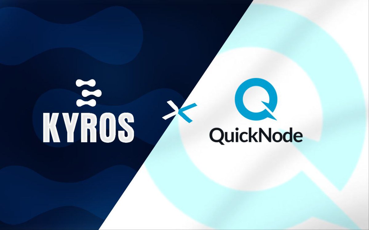 KyrosOnX's tweet image. Thanks @QuickNode,
Been an amazing 2 months learning from the best expanding our knowledge and networking with some amazing people!
KYROS is powered by the best, big things on the horizon.