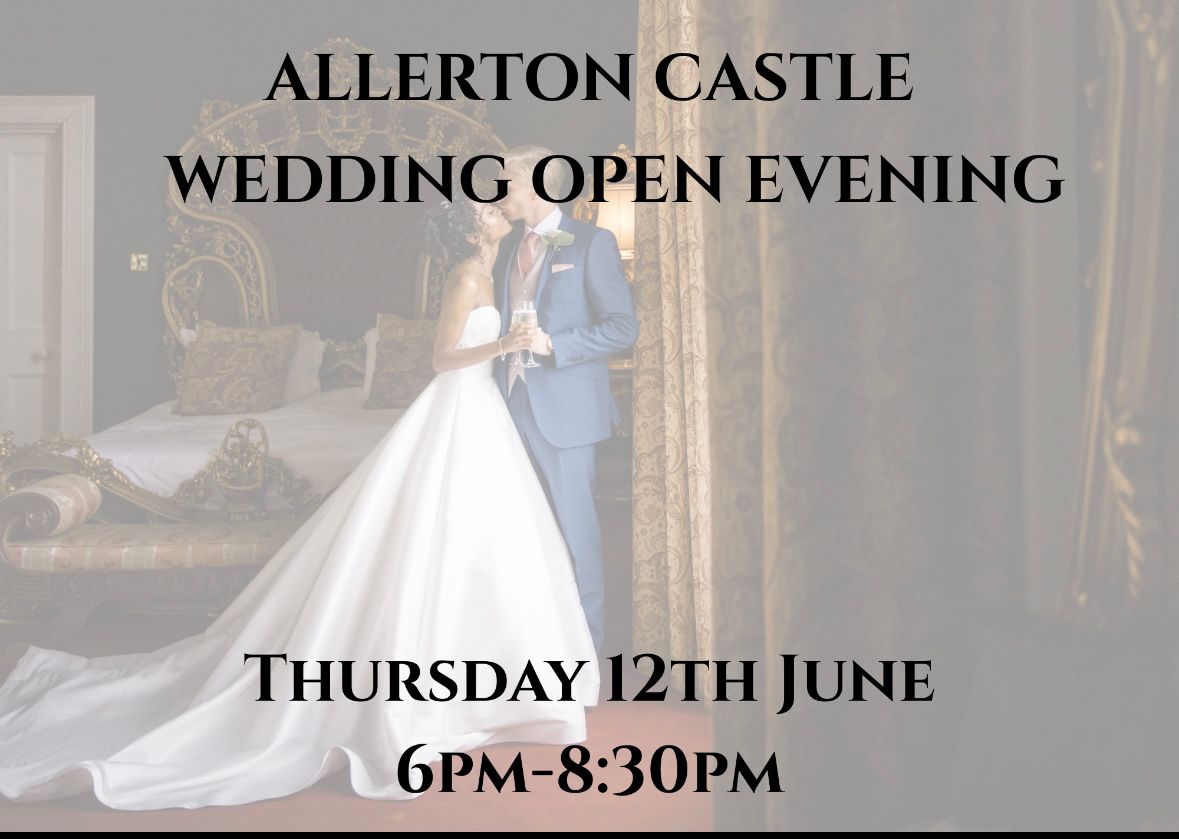 Allerton Castle (@allertoncastle) on Twitter photo Join us at Allerton Castle for our first ever Wedding Open Evening on Thursday 12th June 2025 🏰
Enjoy some Pimm's 🥂and strawberries 🍓and see the castle fully set for a wedding.
To book your tickets drop us an email at: Info@allertoncastle.co.uk Join us at Allerton Castle for our first ever Wedding Open Evening on Thursday 12th June 2025 🏰
Enjoy some Pimm's 🥂and strawberries 🍓and see the castle fully set for a wedding.
To book your tickets drop us an email at: Info@allertoncastle.co.uk