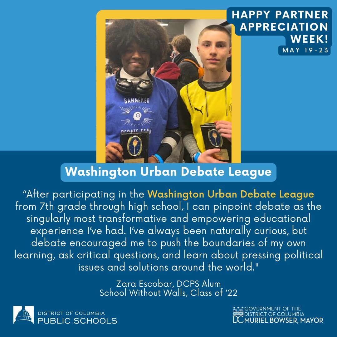 Community-based partners work hand-in-hand with DCPS school communities, fostering growth and opportunity for students. We are deeply grateful to our partners for providing enriching programs and continually showing up to support and strengthen our communities! 🫱🏾‍🫲🏼❤️ #dcpspartners