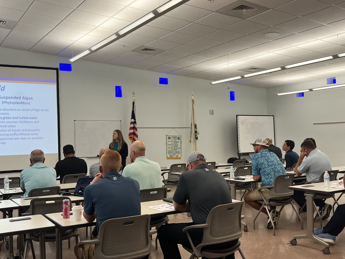 We are at it again this time in Central Florida providing free instruction for <a href="/FGCSA/">Florida GCSA</a> #GolfBMPs certification <a href="/OsceolaPlantDr/">Bonnie Wells</a> discusses lake and aquatic management for our attendees. #CentralFloridaGCSA <a href="/GCSAA/">GCSAA</a> <a href="/UFTurfTeam/">UF IFAS Turfgrass</a> <a href="/jbunruh/">Bryan Unruh</a>