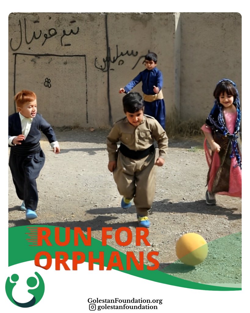 GolestanNGO's tweet photo. Lace up for a cause!
#RunForOrphans is more than a virtual 5K! itβs a movement of compassion, strength, and community.
Saturday, June 21st, we run for children in need in Iran.
ππΌππΌππΌ
Donation π: https://t.co/h5OXSvDrBb https://t.co/WKhEpOqicn