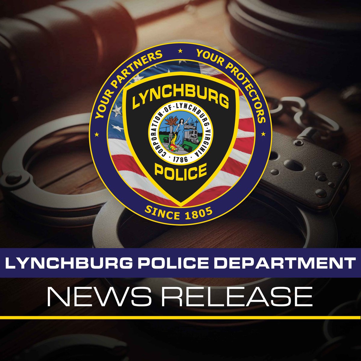 LPD Partners with U.S. Marshals Service in Apprehension of Wanted Lynchburg Man. FULL NEWS RELEASE here... lynchburgvapolice.gov/news-updates