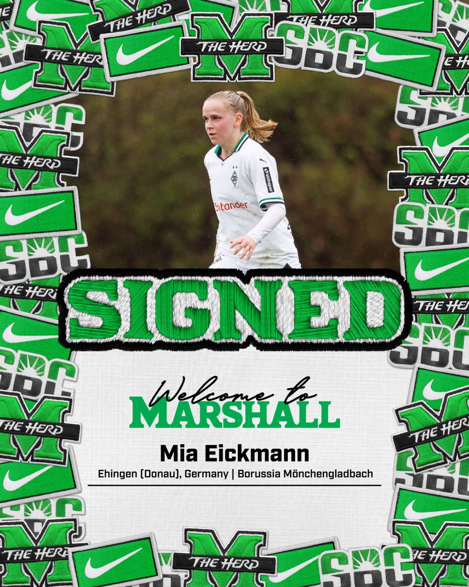 Signed ✍️✅

Welcome to The Herd, Mia! 🇩🇪

📸: <a href="/Borussia_Frauen/">Borussia Frauen</a> 

#WeAreMarshall