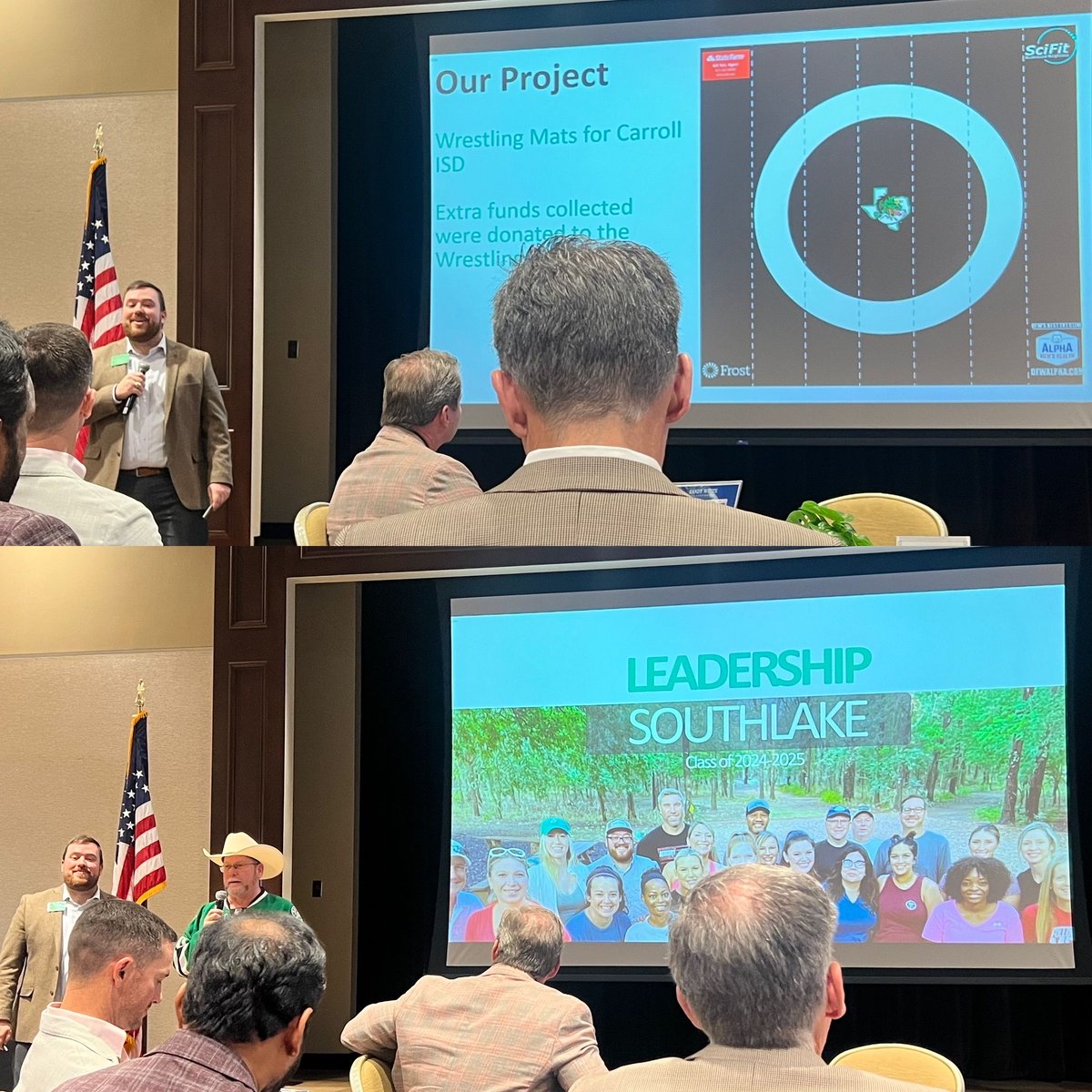 Dragon Wrestling🐉 (@dragonwrestling) on Twitter photo It was an honor to attend the @southlakeCofC luncheon this afternoon! Thank you to the 2024-2025 Leadership Class & <a href="/Landon_Autrey/">Landon Autrey</a> for generously donating a new mat to our program!
<a href="/CABCSLC/">CABC</a> <a href="/SLCAthletics/">Carroll Dragons</a> <a href="/Carrollisd/">Carroll ISD</a> @carrollathleticboosterclub <a href="/coachrdodge/">Riley Dodge</a> It was an honor to attend the @southlakeCofC luncheon this afternoon! Thank you to the 2024-2025 Leadership Class & <a href="/Landon_Autrey/">Landon Autrey</a> for generously donating a new mat to our program!
<a href="/CABCSLC/">CABC</a> <a href="/SLCAthletics/">Carroll Dragons</a> <a href="/Carrollisd/">Carroll ISD</a> @carrollathleticboosterclub <a href="/coachrdodge/">Riley Dodge</a>