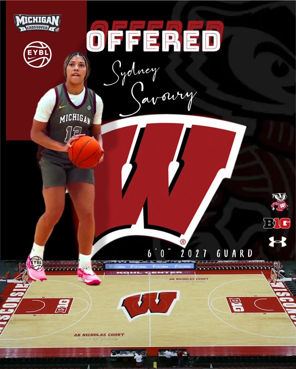 Mark Savoury (@marksavoury) on Twitter photo University of Wisconsin Women’s Basketball Head Coach Pingeton
<a href="/CoachPingeton/">Robin Pingeton</a> , has extended an offer to 2027 Michigan Crossover Guard Sydney Savoury. University of Wisconsin Women’s Basketball Head Coach Pingeton
<a href="/CoachPingeton/">Robin Pingeton</a> , has extended an offer to 2027 Michigan Crossover Guard Sydney Savoury.