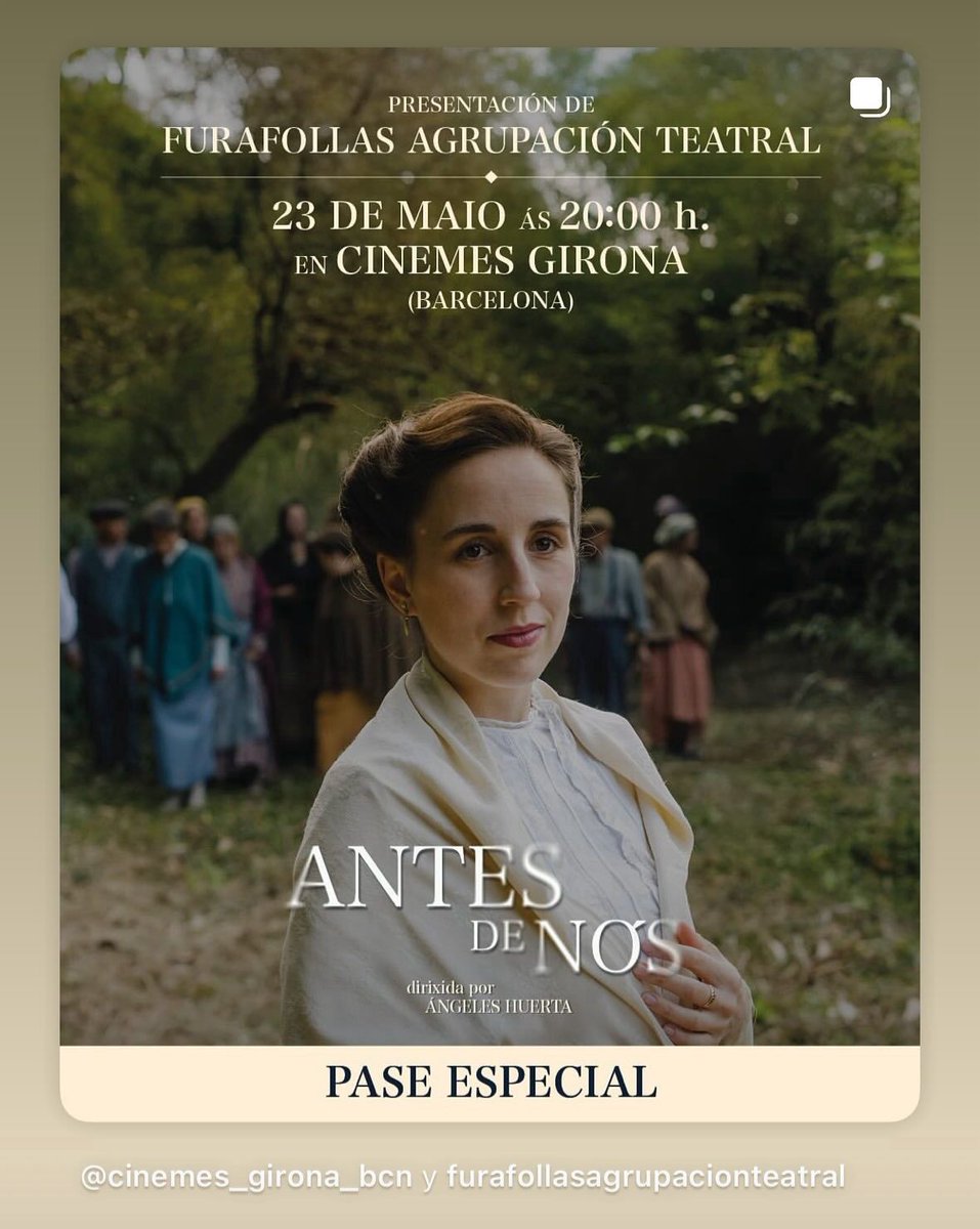 FurafollasAT's tweet photo. Mañá venres 23 de maio ás 20.00 estaremos nos @Cinemes_Girona  presentando a película "Antes de Nós" sobre a figura de Castelao, dirixida por Ángeles Huerta con @crisiglesiax,  @nanchonovo, @xoanforneas . Vinde!!! #antesdenós #cinemagalego #culturagalega #anocastelao https://t.co/eLkryOgXcG